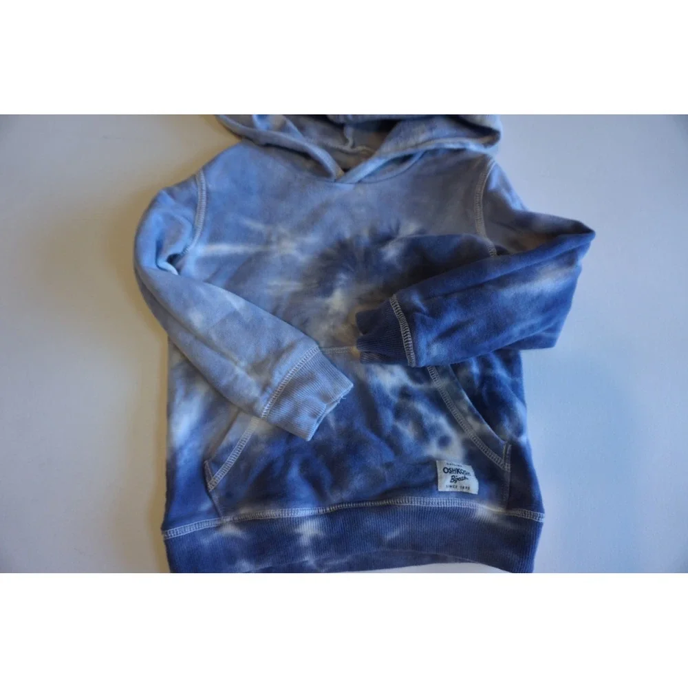 OshKosh Bgosh Kids Blue Tie Dye Pullover Hoodie Sweatshirt 24M